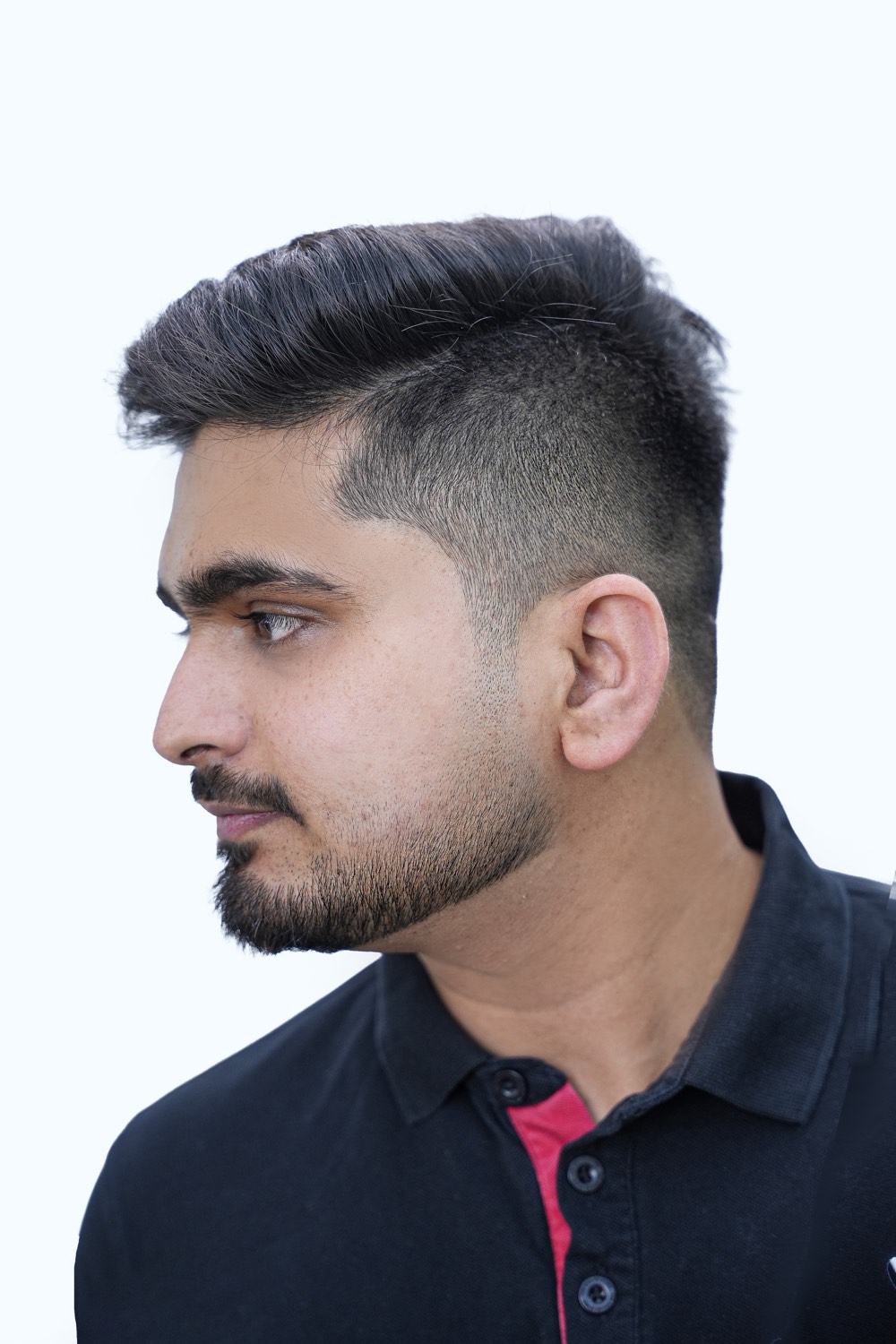 pompadour & skin fade