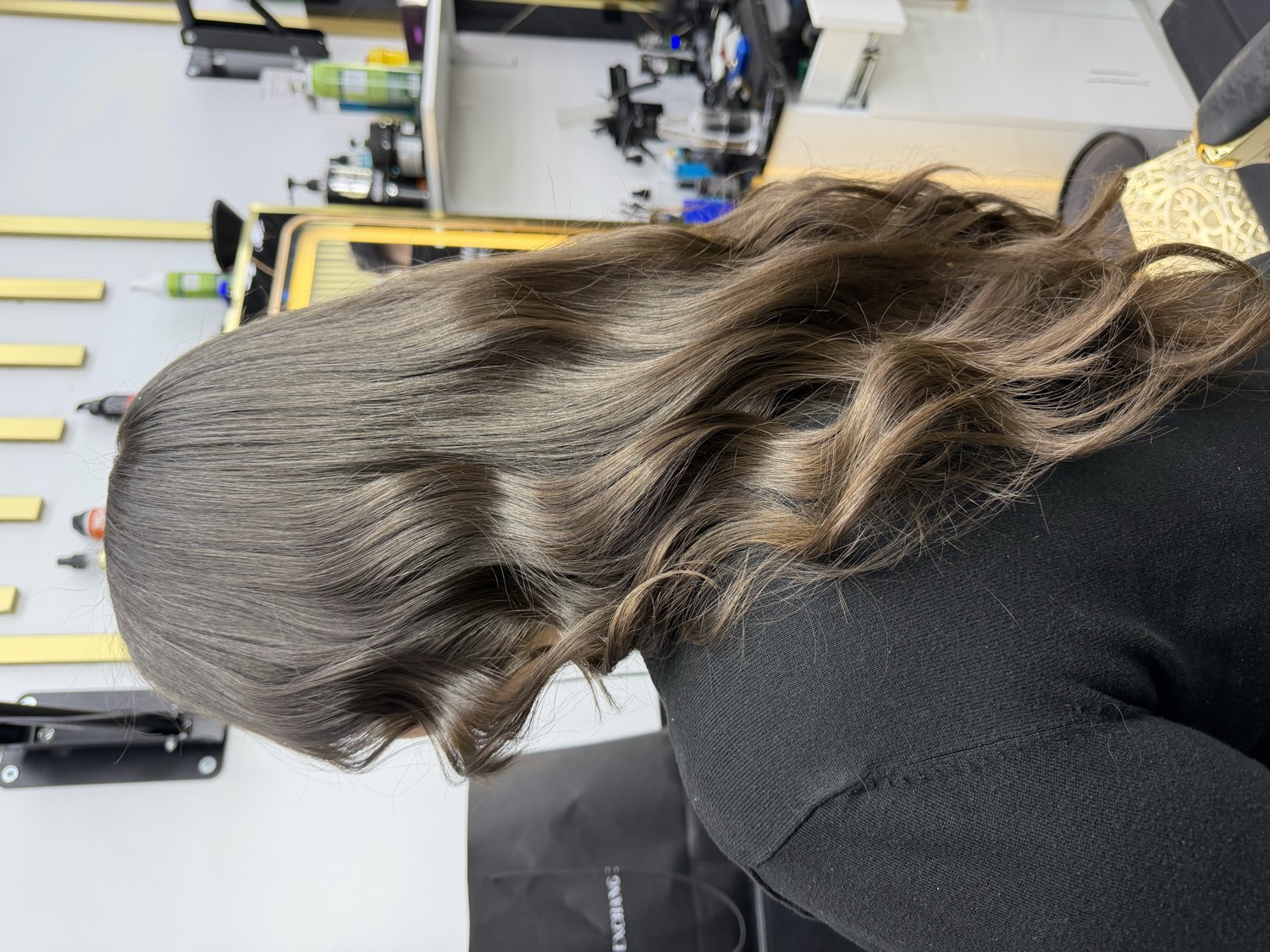 glossy ash waves