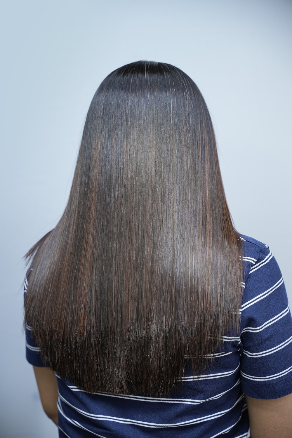 Nanoplastia hair smoothing result, Snip & Style Salon